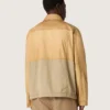 Veste safari unisexe en coton beige et vert militaire avec de grandes poches