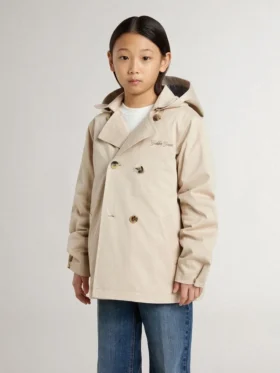 Veste trench pour enfant avec gilet intérieur amovible