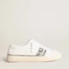 Yatay modèle 1B de Sneakers durables avec tige blanche d’origine biosourcée et paillettes argentées recyclées Y