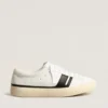 Yatay modèle 1B de sneakers durables avec tige blanche d’origine biosourcée et Y noir