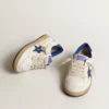 Young Ball Star avec étoile en cuir métallisé bleu et languette au talon