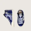 Francy Penstar junior en paillettes bleues avec une étoile en daim blanc